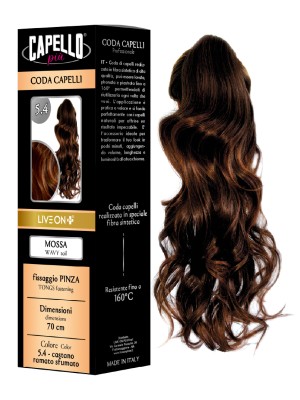 Capello Più Coda Capelli Mossa con Pinza 70cm Nr. 5.4