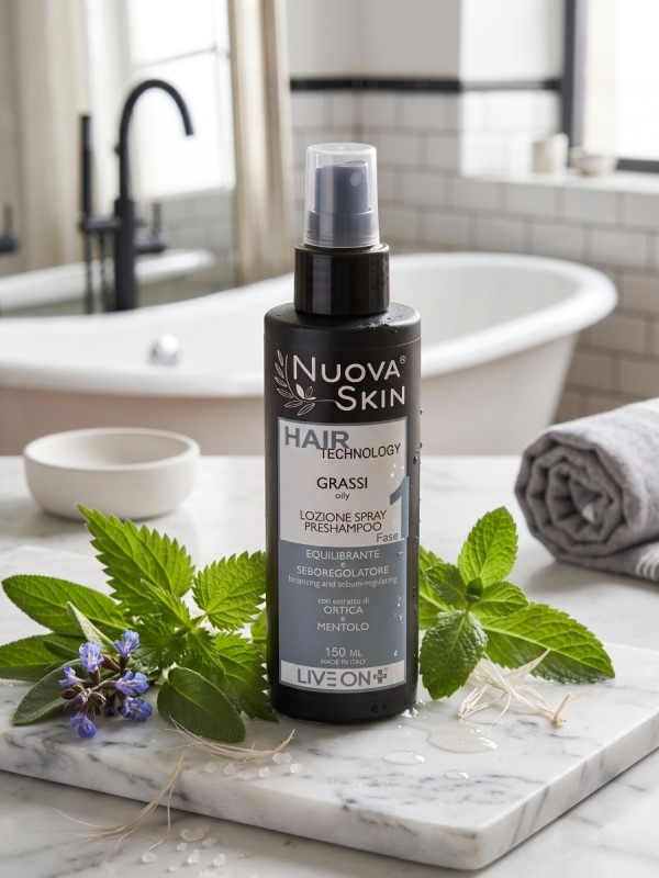 Nuova Skin Lozione Spray Preshampoo Grassi Esfoliante 150ml