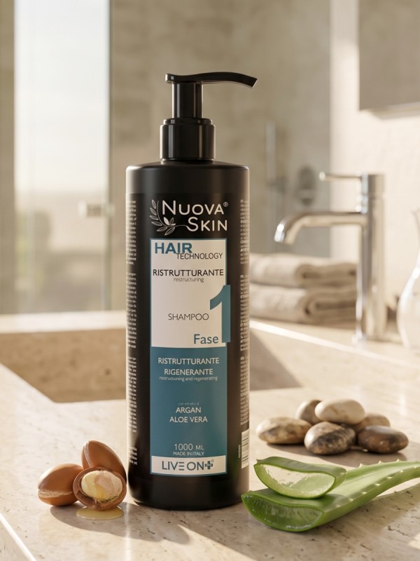 Nuova Skin Shampoo Ristrutturante Lisci Fortificante 1000ml