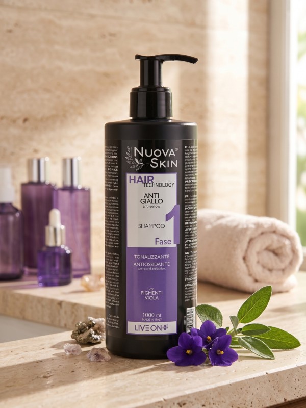 Nuova Skin Shampoo Antigiallo Tonalizzante Illuminante 1000ml