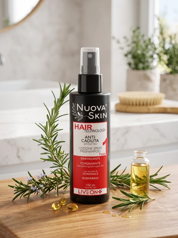 Nuova Skin Lozione Spray Preshampoo Anticaduta Rinforzante 150ml