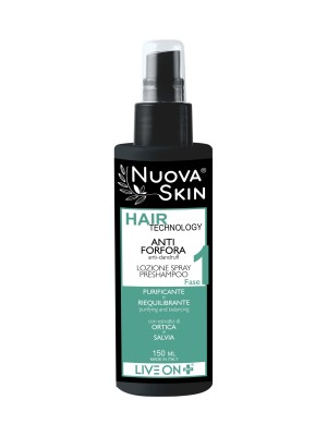 Nuova Skin Lozione Spray Preshampoo Antiforfora Riequilibrante 150ml