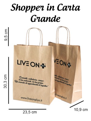 Shopper Busta in Carta Grande