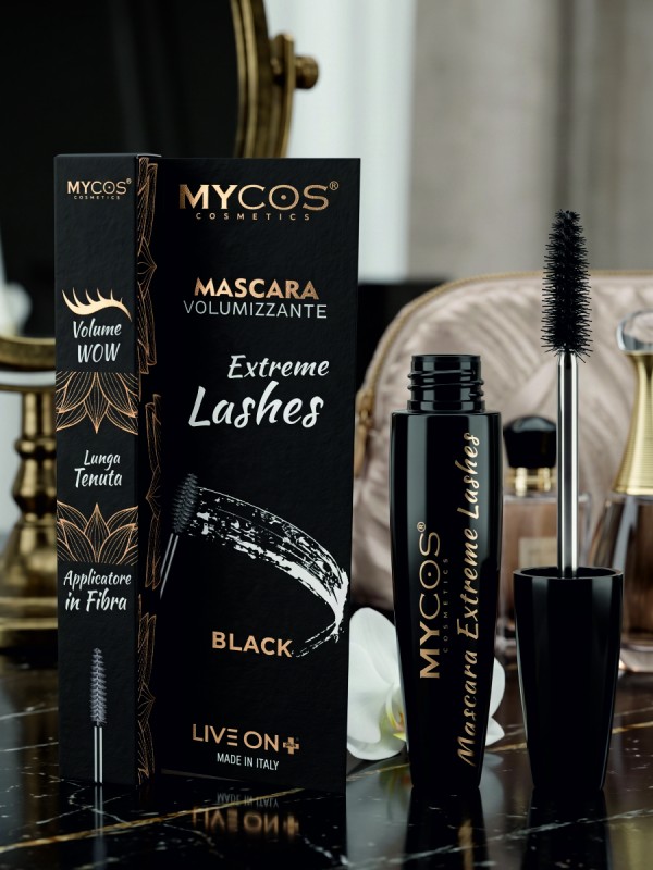 MYCOS Cosmetics Mascara Extreme Lashes - BLACK