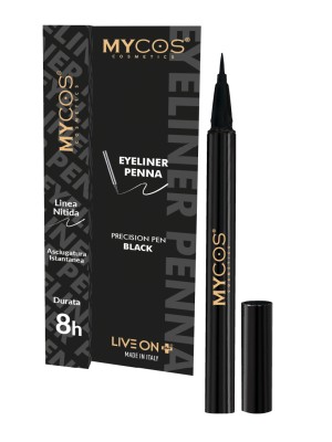 MYCOS Cosmetics Eyeliner Liquido - Precision Pen Black N.01