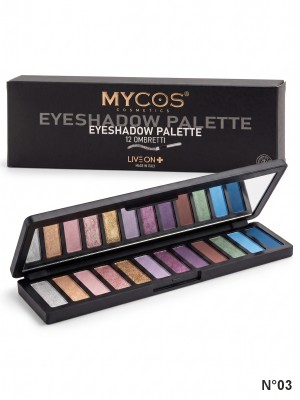 MYCOS Cosmetics Palette 12 Ombretti - Eyeshadow Palette N.03