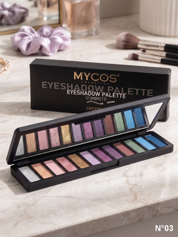 MYCOS Cosmetics Palette 12 Ombretti - Eyeshadow Palette N.03