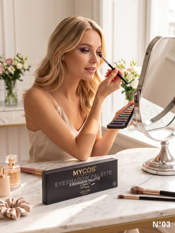 MYCOS Cosmetics Palette 12 Ombretti - Eyeshadow Palette N.03