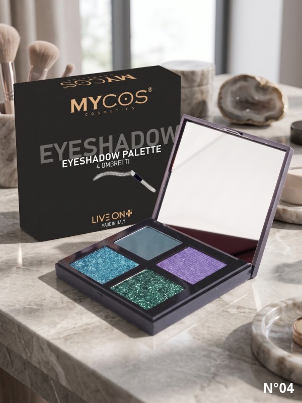 MYCOS Cosmetics Palette 4 Ombretti - Eyeshadow Palette N.04