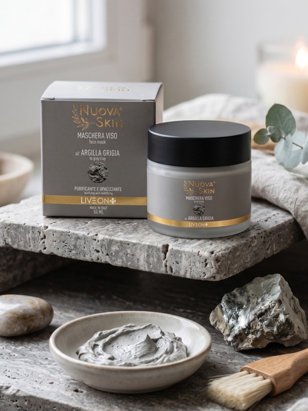 Nuova Skin Maschera Viso al Fango all'Argilla Grigia 50ml