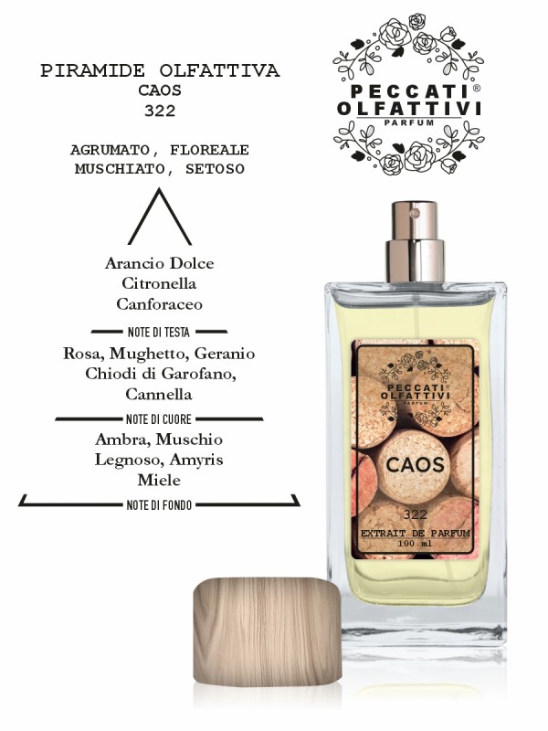 Peccati Olfattivi Caos 322 NICHES 100ml EXTRAIT DE PARFUM
