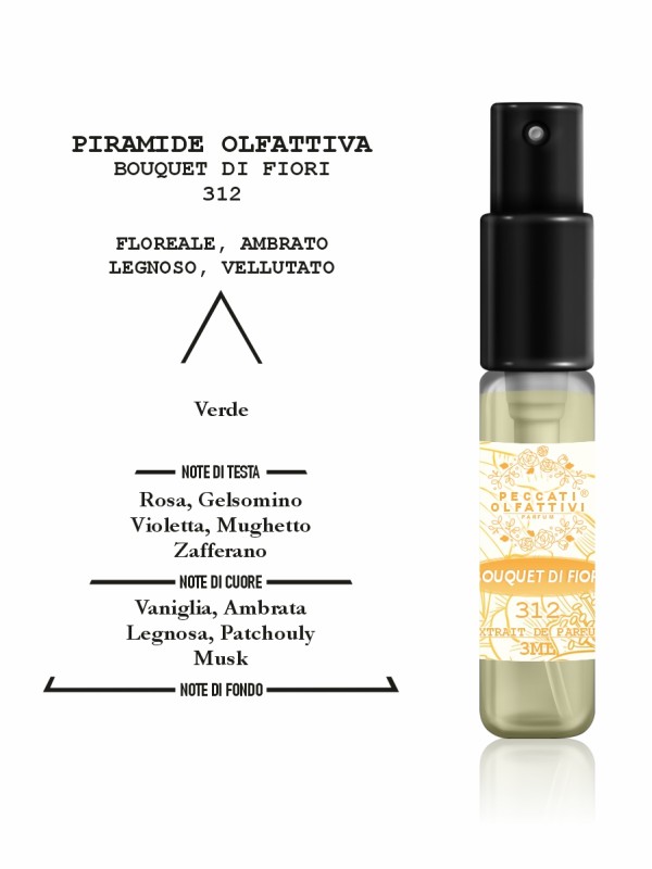 Peccati Olfattivi Bouquet di Fiori 312 NICHES 3ml EXTRAIT DE PARFUM