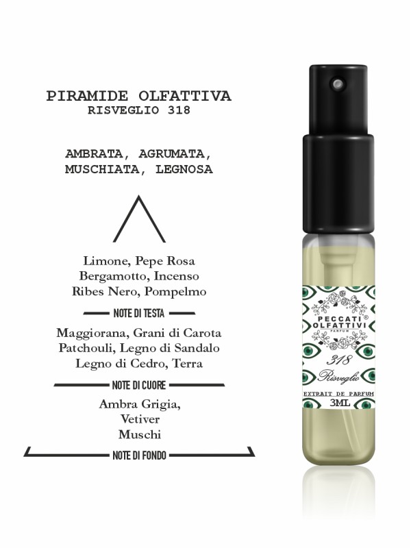Peccati Olfattivi Risveglio 318 NICHES 3ml EXTRAIT DE PARFUM
