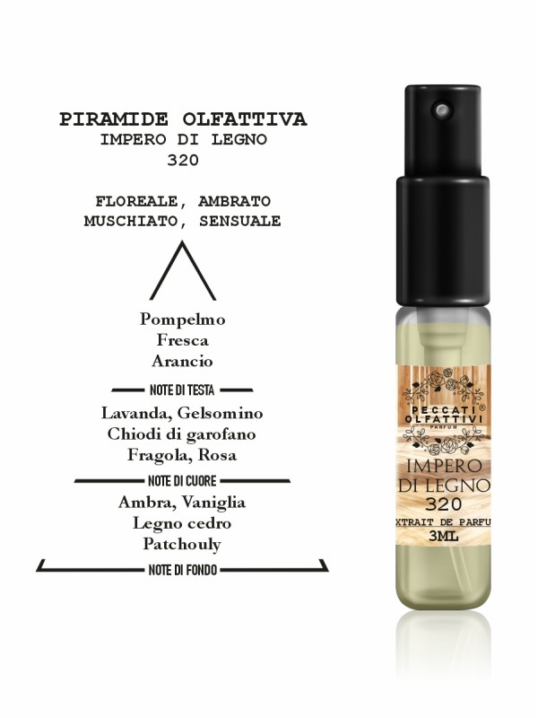 Peccati Olfattivi Impero di Legno 320 NICHES 3ml EXTRAIT DE PARFUM