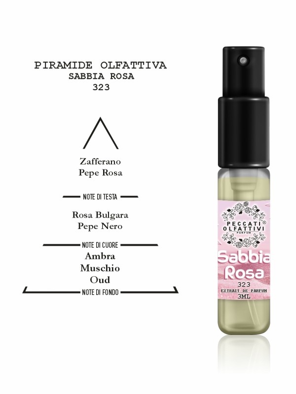 Peccati Olfattivi Sabbia Rosa 323 NICHES 3ml EXTRAIT DE PARFUM