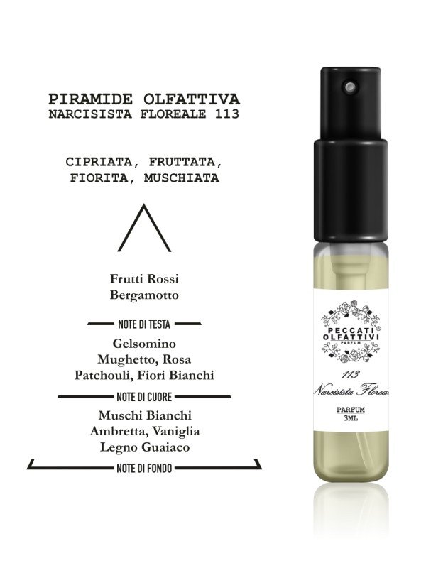 Peccati Olfattivi Narcisista Floreale 113 WOMAN 3ml PARFUM
