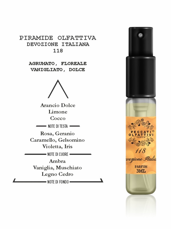 Peccati Olfattivi Devozione Italiana 118 WOMAN 3ml PARFUM