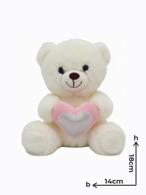 Peluche Orso Piccolo Cuore Bianco