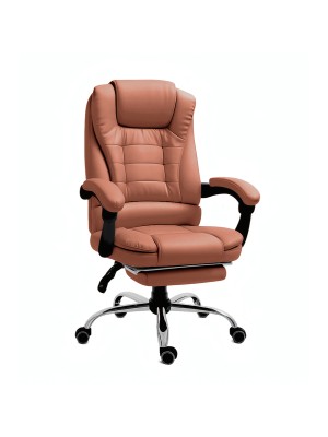 RMF PRO Sedia Ufficio in Ecopelle Ergonomica Professionale - MARRONE