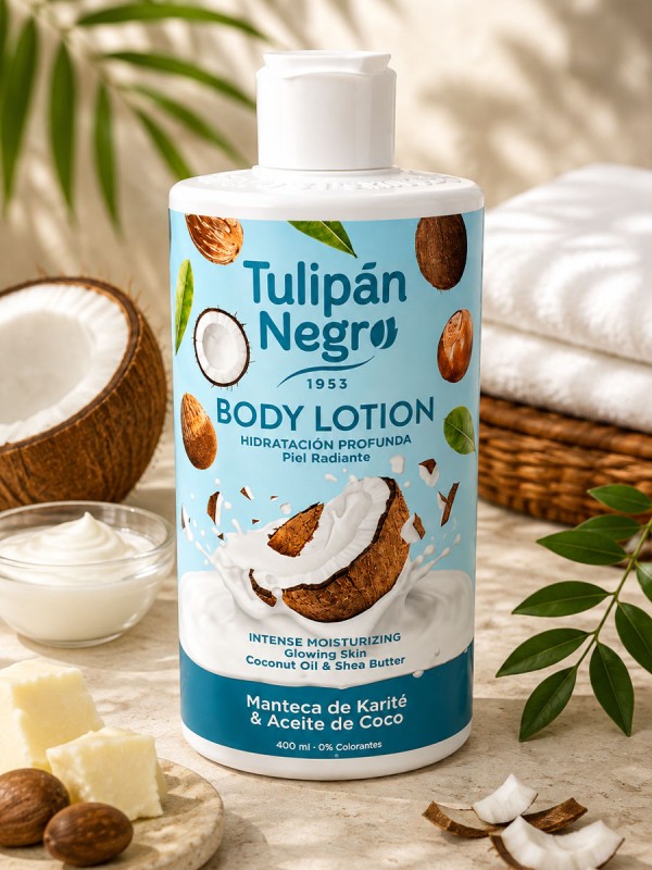 Tulipan Negro Body Lotion Manteca de Karite & Aceite de Coco 400ml