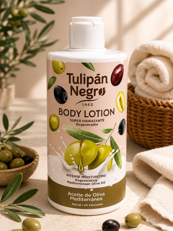 Tulipan Negro Body Lotion Aceite de Oliva Mediterranea 400ml