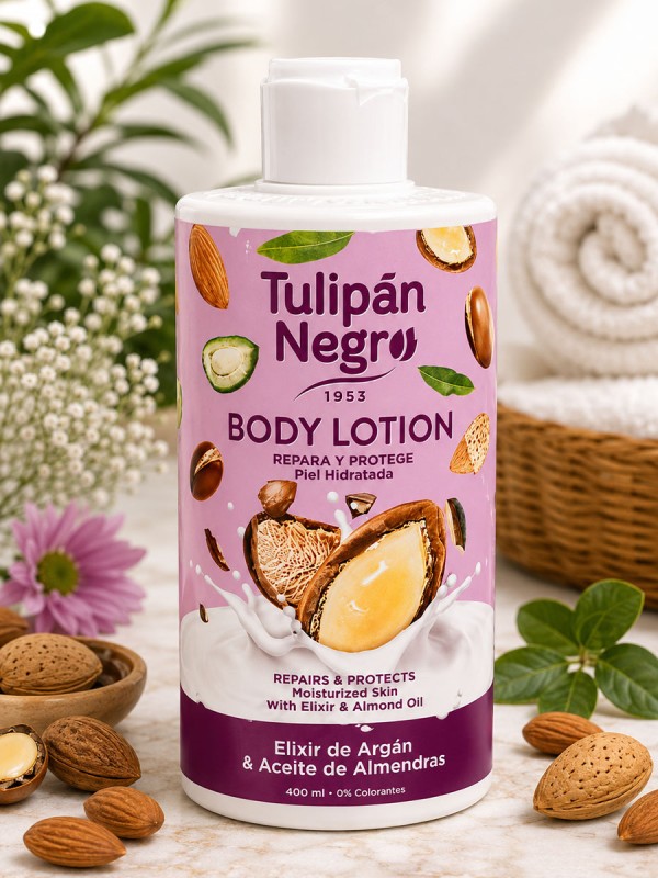 Tulipan Negro Body Lotion Elixir de Argan & Aceite de Almendras 400ml