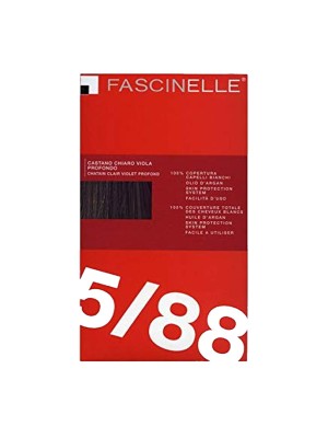 Fascinelle Crema Colorante Senza Ammoniaca all'Olio di Argan Nr. 5/88 Castano Chiaro Viola Profondo